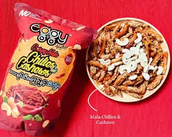[Snack-0013] EGGYKATHY-ငရုတ်သီးကြော်နှင့်သီဟိုဌ်စေ့-တစ်ထုပ်